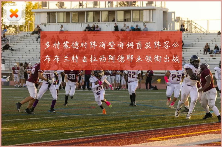 多特蒙德对阵海登海姆首发阵容公布布兰特吉拉西阿德耶米领衔出战